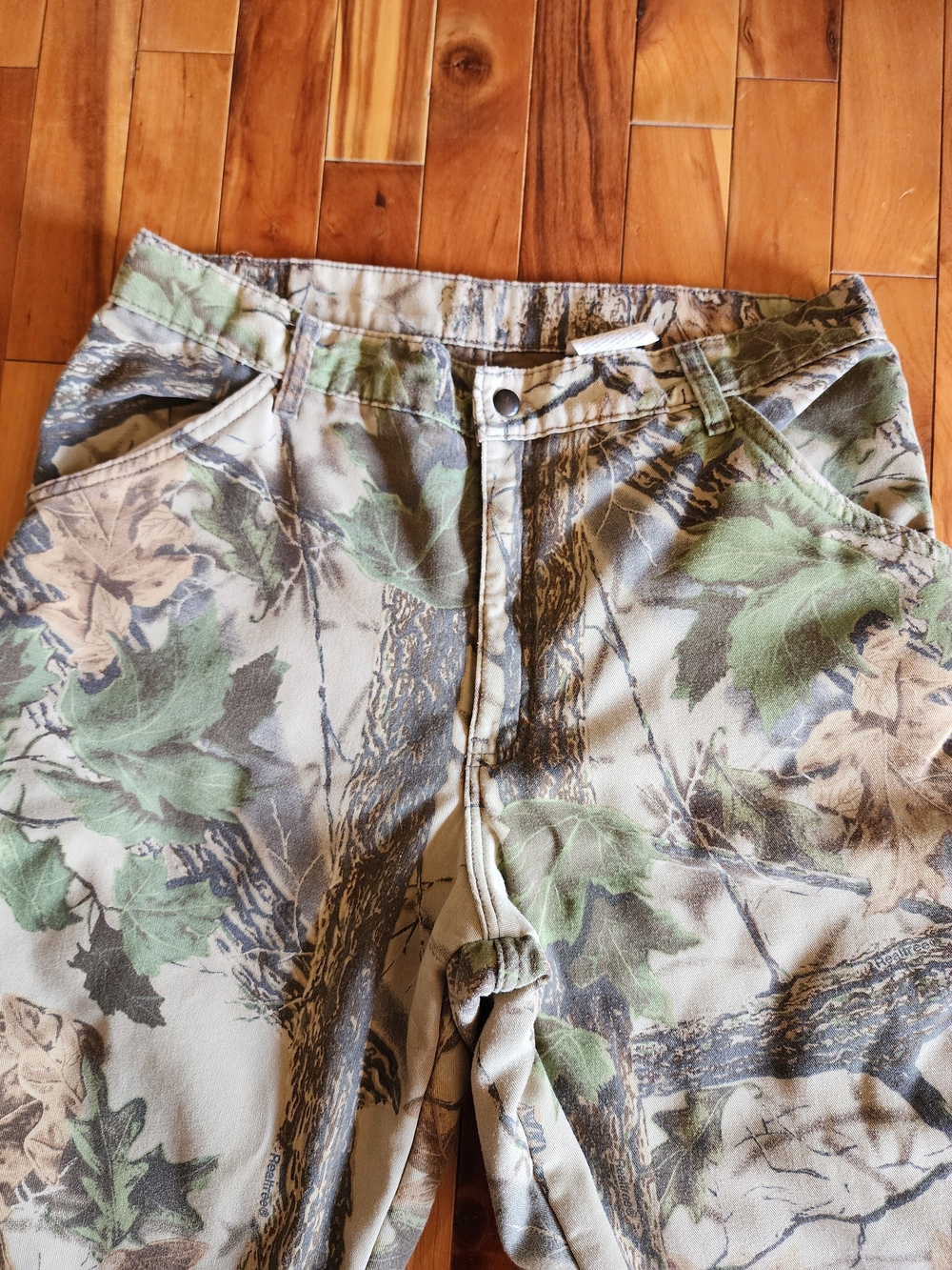 Vintage Duxbak Realtree Camo Hunting Pants Men's 32x30 Heavy Canvas Outdoor USA